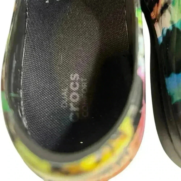 Crocs Neria Pro II Clog Shoes Womens Sz 8 Medical Nursing Tie Dye Slip Resistant - Picture 5 of 9